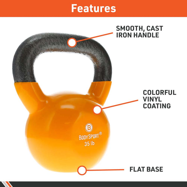 Body Sport&reg; Kettlebells for Workouts & Rehab