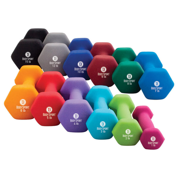 Body Sport&reg; Neoprene Dumbbells