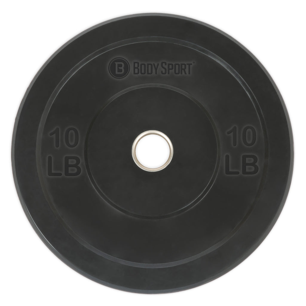 Body Sport&reg; 2" Rubber Olympic Bumper Plates for Weight Training