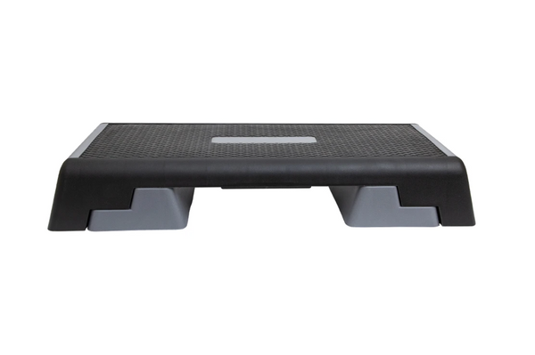 Body Sport&reg Adjustable Aerobic Step Platform, Gray/Black