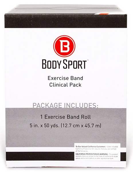 Body Sport&reg; 5" Wide Bulk Professional Workout Resistance Bands